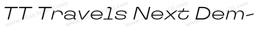 TT Travels Next Dem字体转换